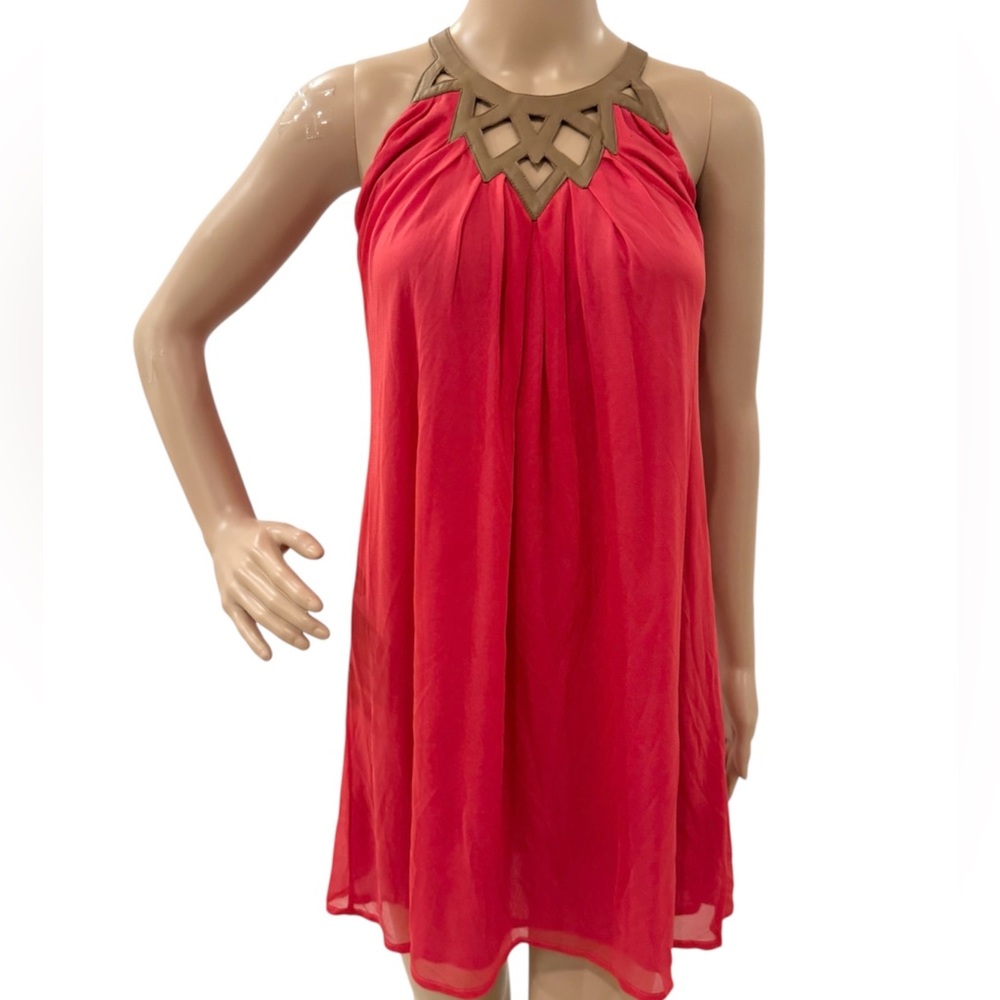 Paola Frani Red Mini Dress